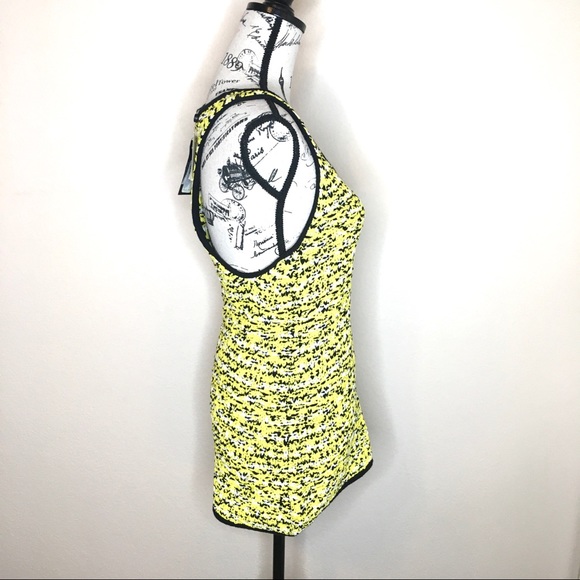 NWT RAG & BONE Viola Black Yellow Knit Tank Medium - Picture 3 of 10